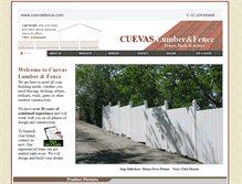 Tablet Screenshot of cuevasfence.com